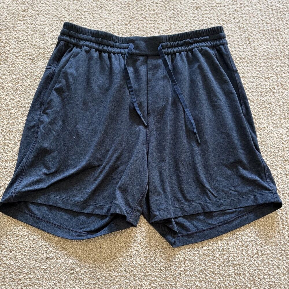 Lululemon Shorts Balancer Short 6" Mens L Black Drawstring Elastic Waist Stretch